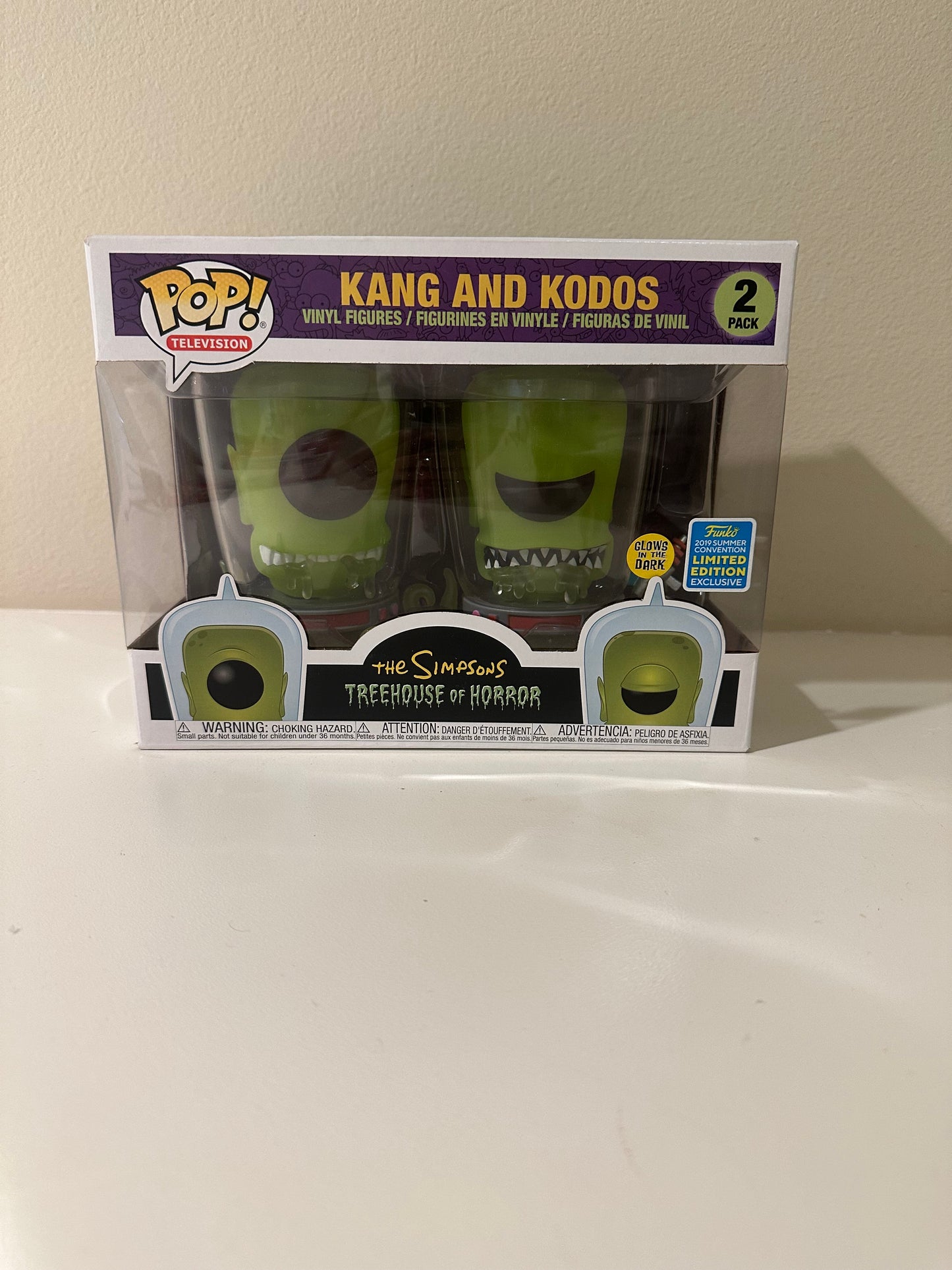 Funko Pop! Simpsons Treehouse of Horror Kang and Kodos SDCC Exclusive 2 Pack