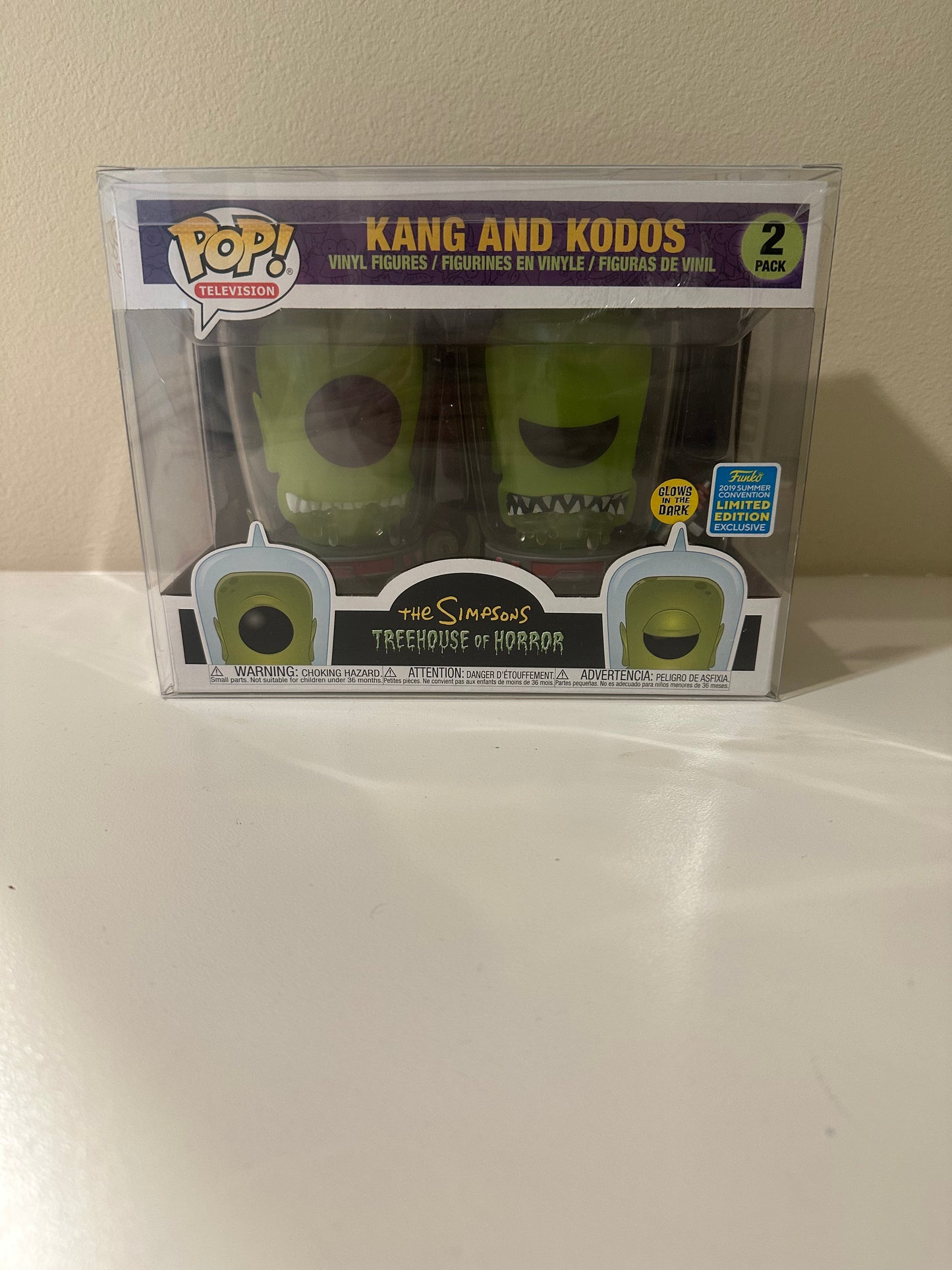 Funko Pop! Simpsons Treehouse of Horror Kang and Kodos SDCC Exclusive 2 Pack