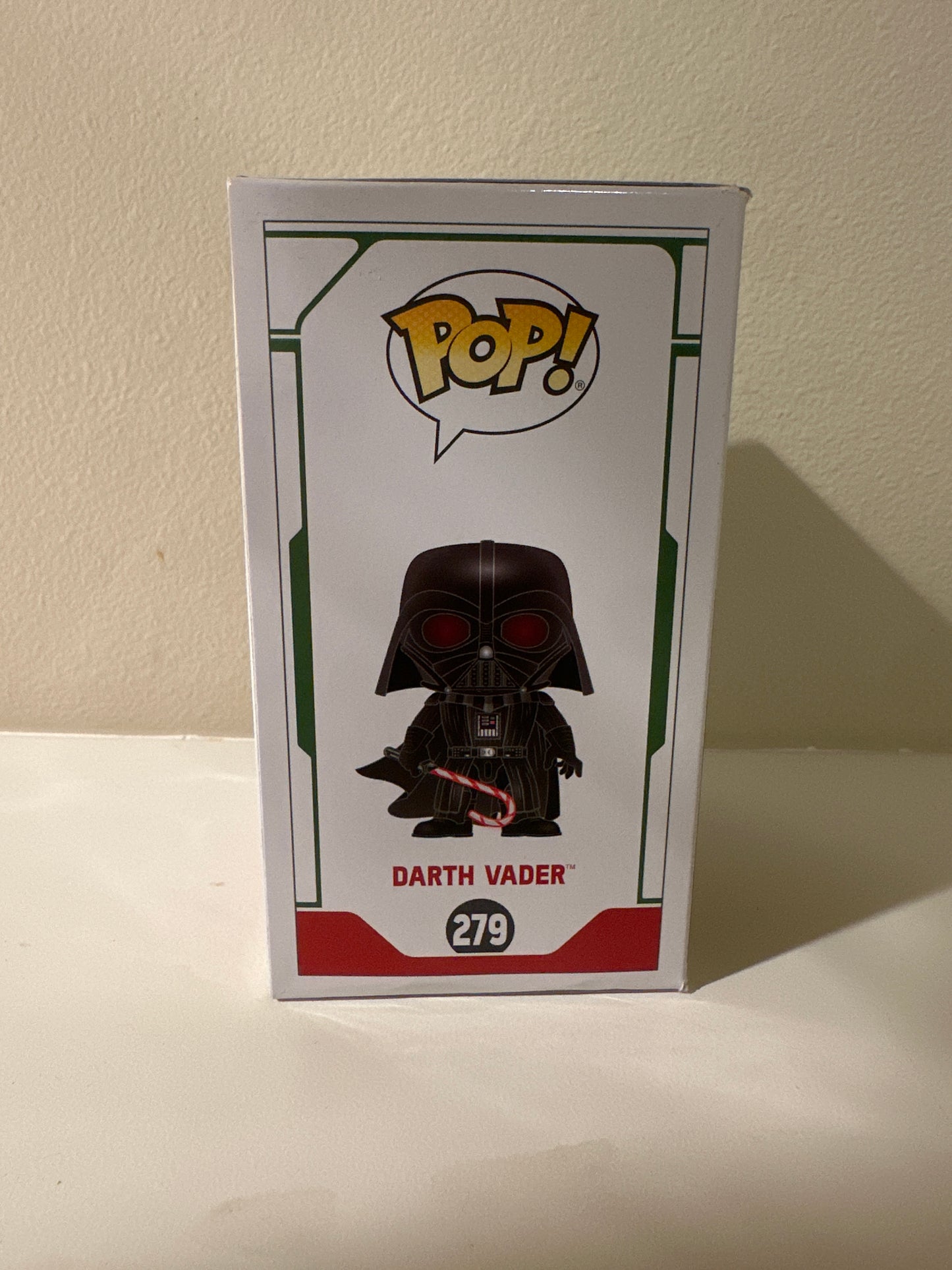 Funko POP! Star Wars Candy Cane Chase Darth Vader #279 - Limited Glow Chase Edition